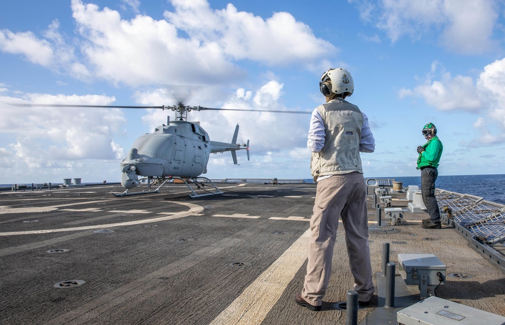 USS Milwaukee Conducts Flight Quarters