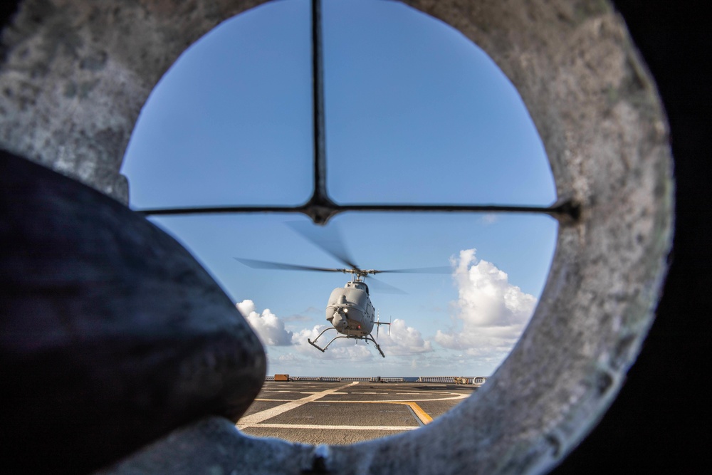 USS Milwaukee Conducts Flight Quarters