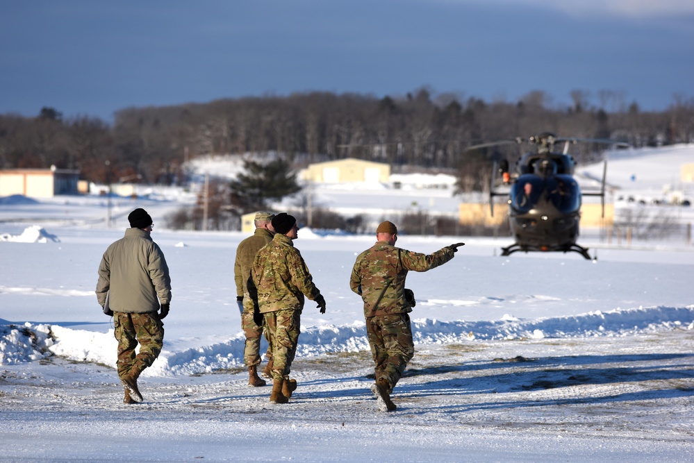 U.S. Army Futures visits Camp Grayling during Northern Strike 22-1/Winter Strike