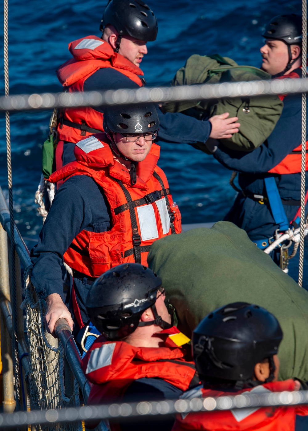 USS Wyoming (SSBN 742) Executes an Exchange of Command and Crews at Sea