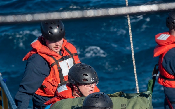 USS Wyoming (SSBN 742) Executes an Exchange of Command and Crews at Sea