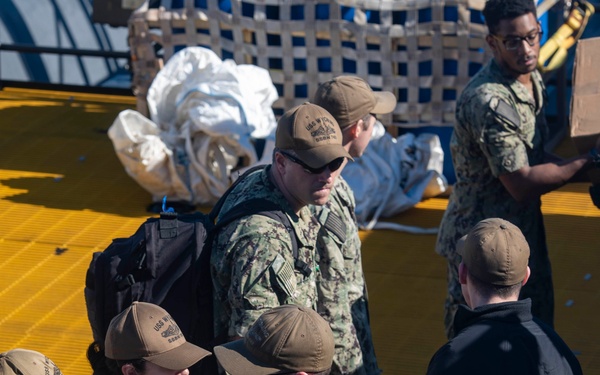 USS Wyoming (SSBN 742) Executes an Exchange of Command and Crews at Sea