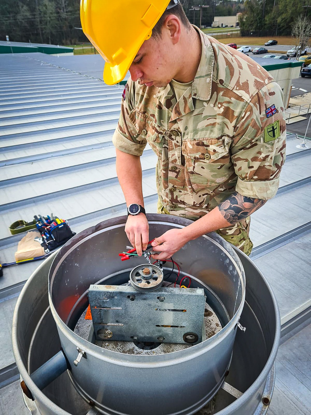 165th Civil Engineers host 49 British Army Royal Engineers from the 39 Engineer Regiment during Exercise Flying Rose