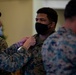 U.S. Sailors assigned to 1st MLG are frocked to the next rank