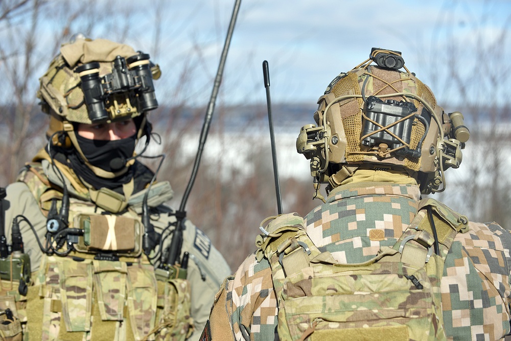 U.S. and Latvian Soldiers Work Side-By-Side Conducting Close Air Support