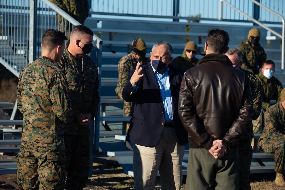 Secretary of the Navy visits MCALF Bogue