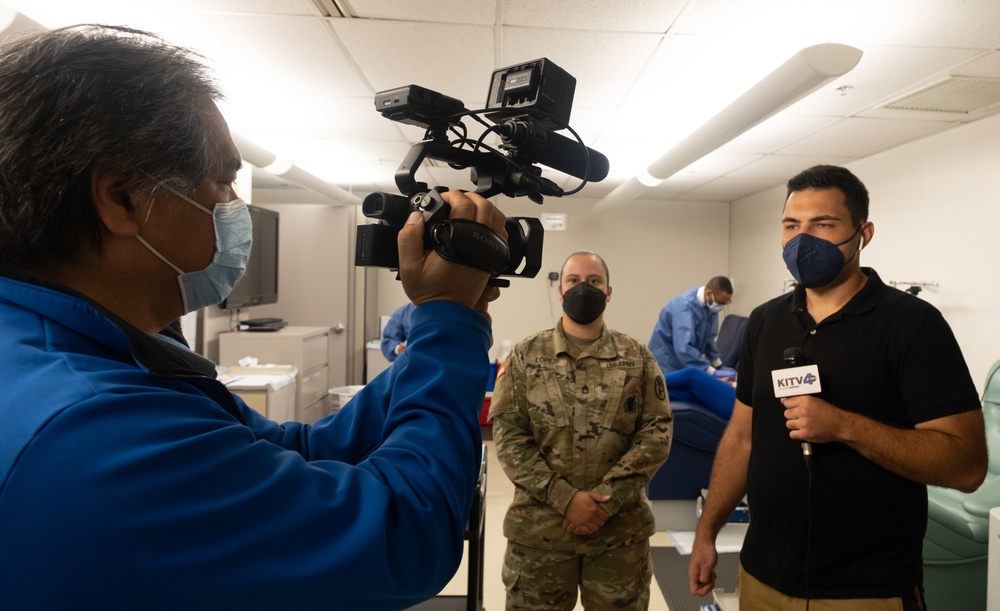 Military calling for blood donations