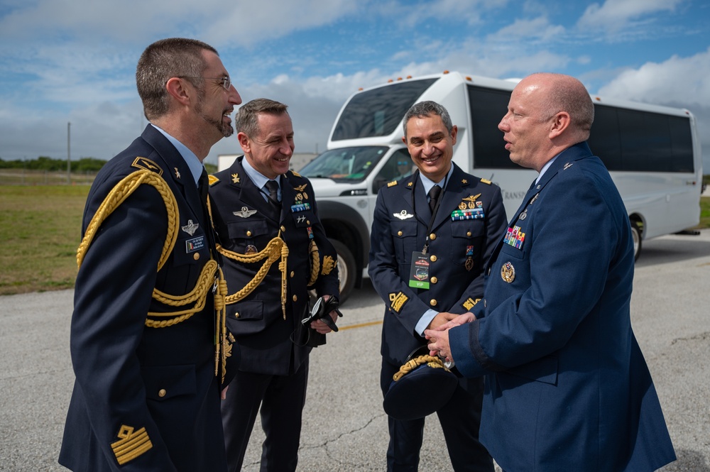 Space Launch Delta 45 Welcomes Italian Military Leaders for COSMO-SkyMed Launch