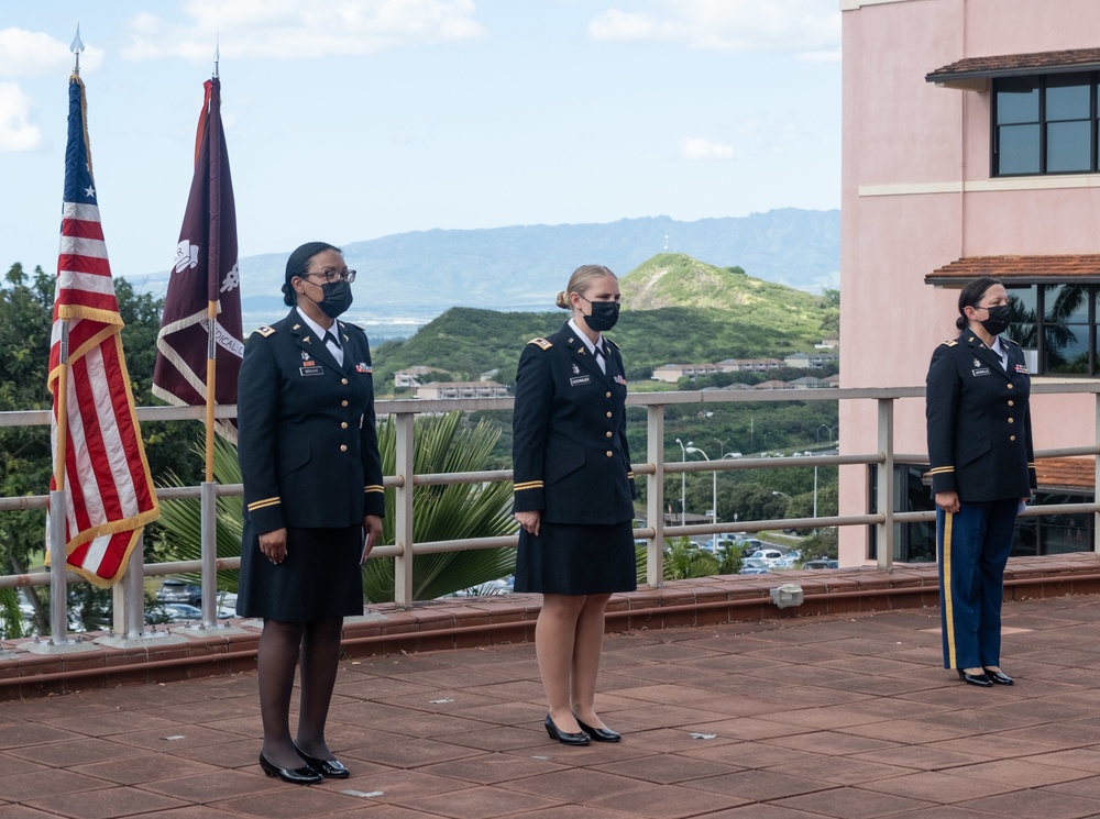 Tripler’s Labor &amp; Delivery Maj. Shyla D. Gochnauer promotion ceremony