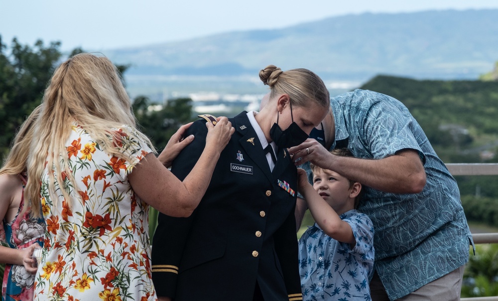 Tripler’s Labor &amp; Delivery Maj. Shyla D. Gochnauer promotion ceremony