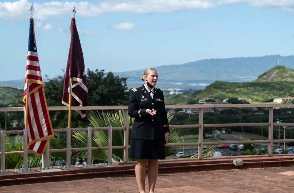 Tripler’s Labor &amp; Delivery Maj. Shyla D. Gochnauer promotion ceremony