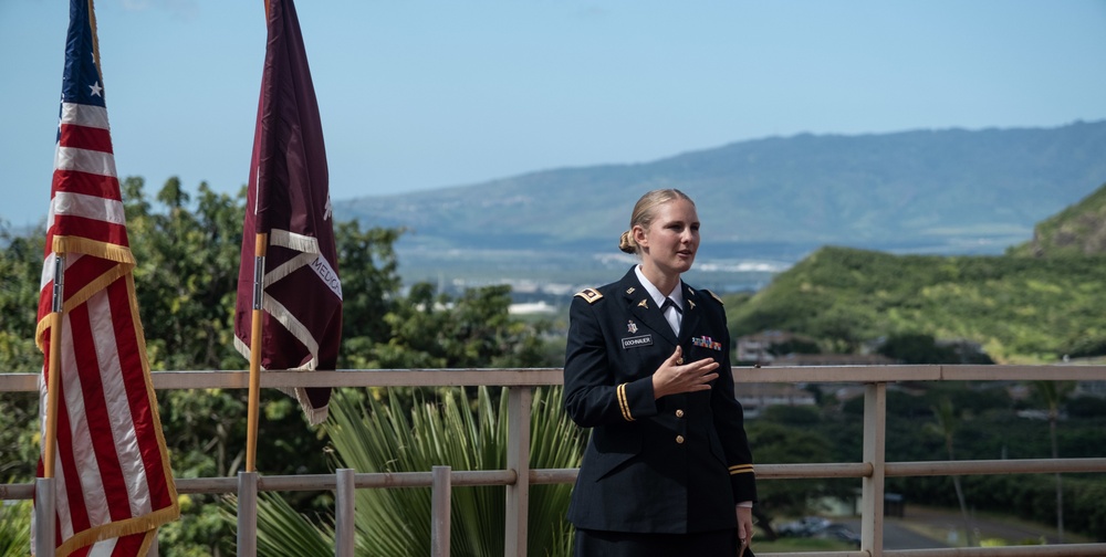 Tripler’s Labor &amp; Delivery Maj. Shyla D. Gochnauer promotion ceremony