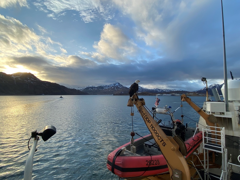 Coast Guard Cutter Waesche patrols Bering Sea
