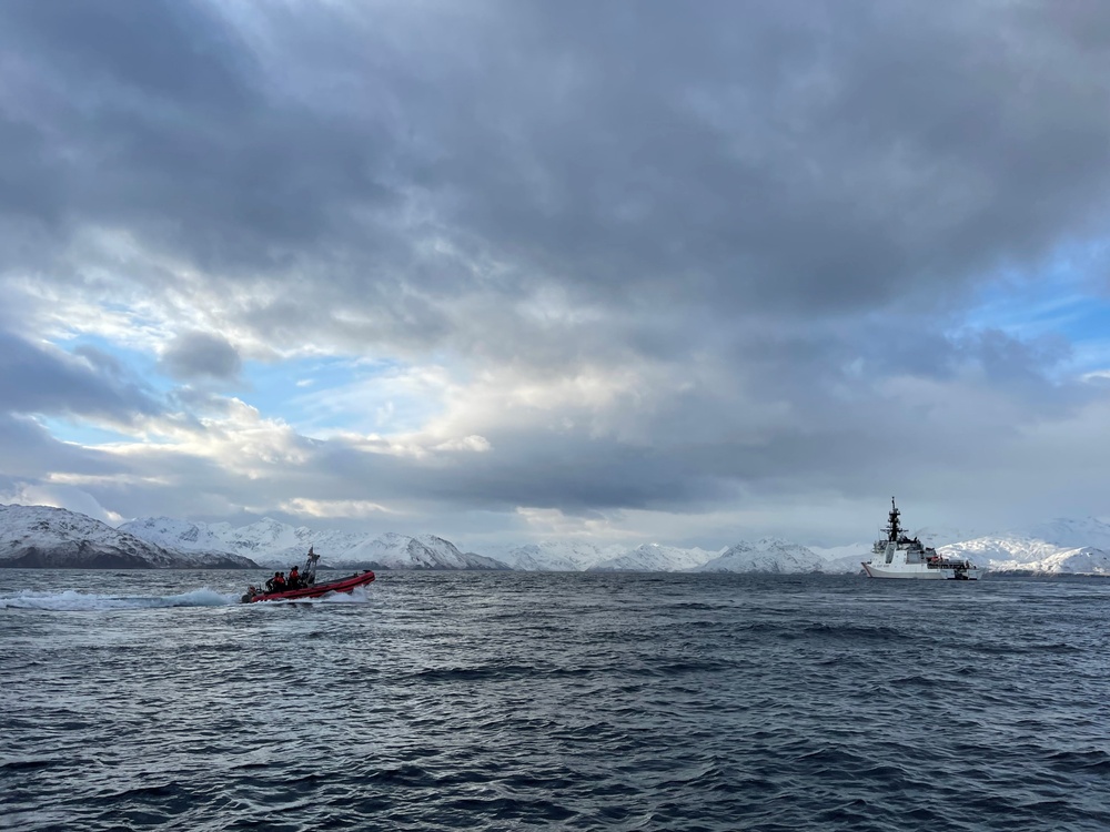 Coast Guard Cutter Waesche patrols Bering Sea
