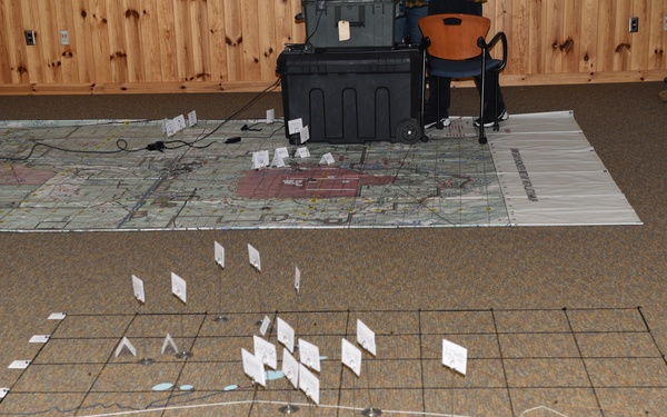 Terrain models and maps are helpful during rehearsal meetings