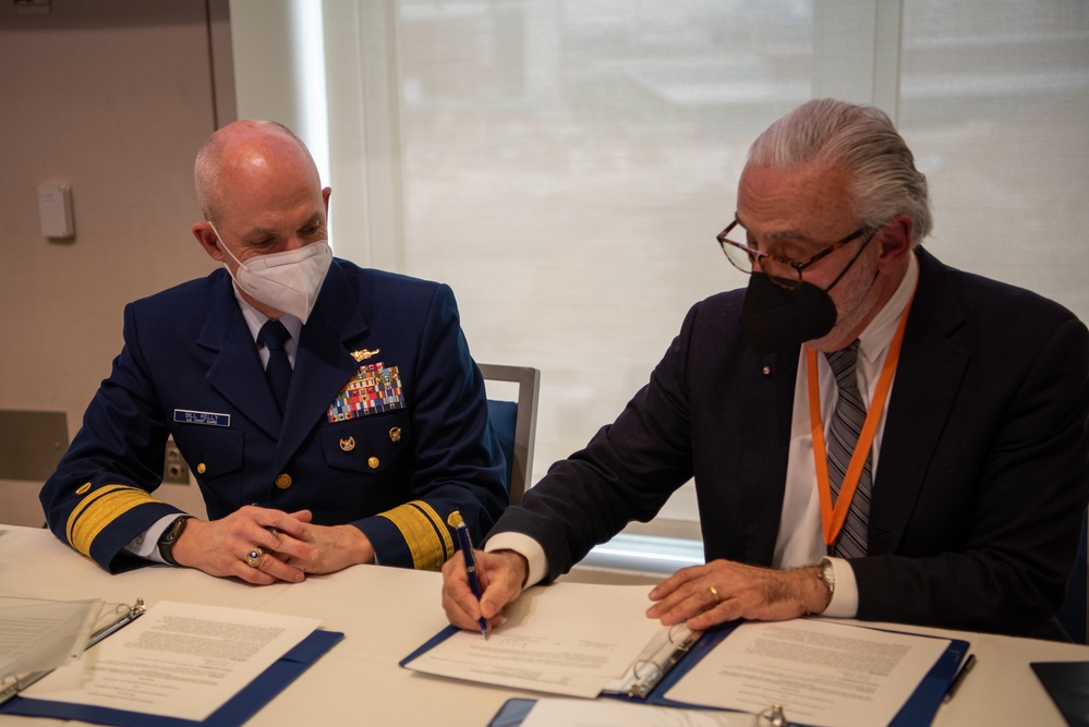U.S. Coast Guard Academy Scholars Pilot Program Signing Ceremony