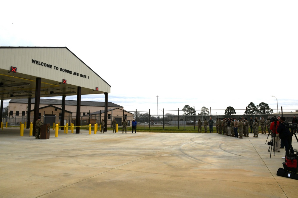 Robins Air Force Base opens new commercial vehicle search area