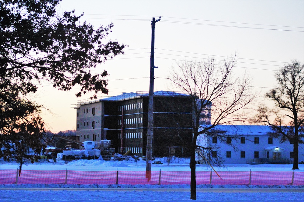 Barracks construction at Fort McCoy