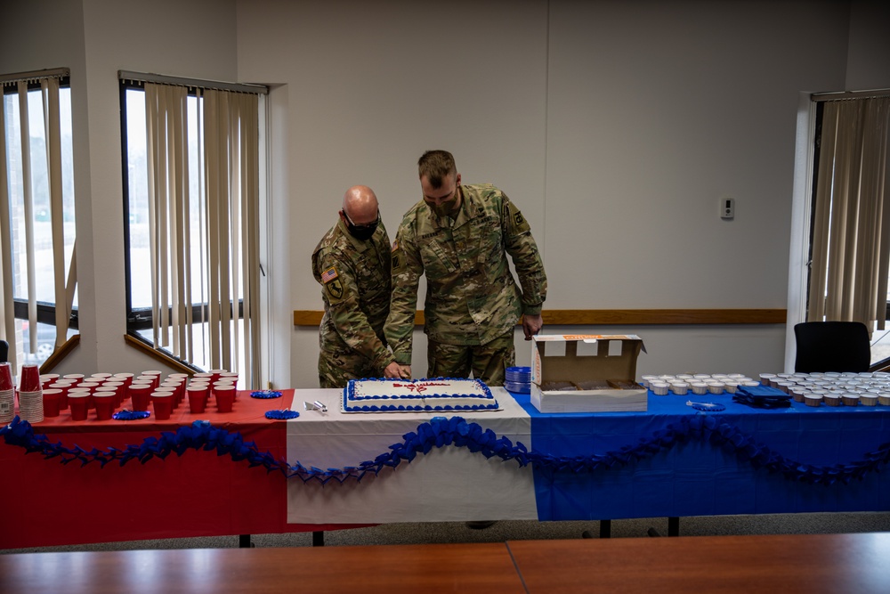 Mobilization ceremony send off for the 90th Sustainment Brigade