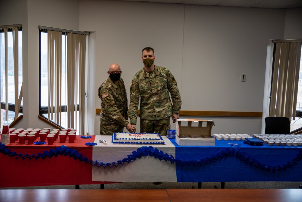 Mobilization ceremony send off for the 90th Sustainment Brigade