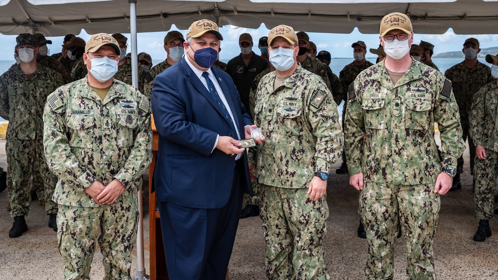 SECNAV visits USS Milwaukee