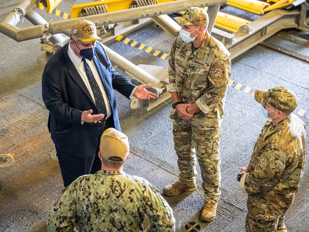 SECNAV visits USS Milwaukee