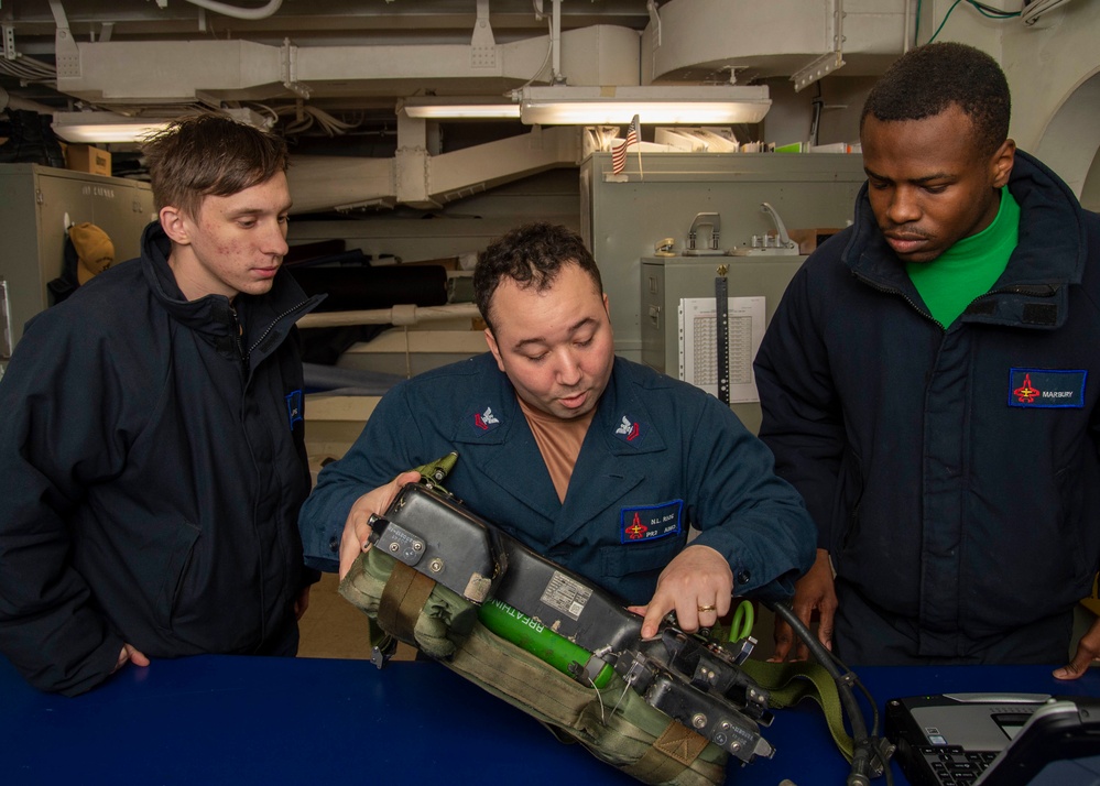 GHWB Sailor Performs Training