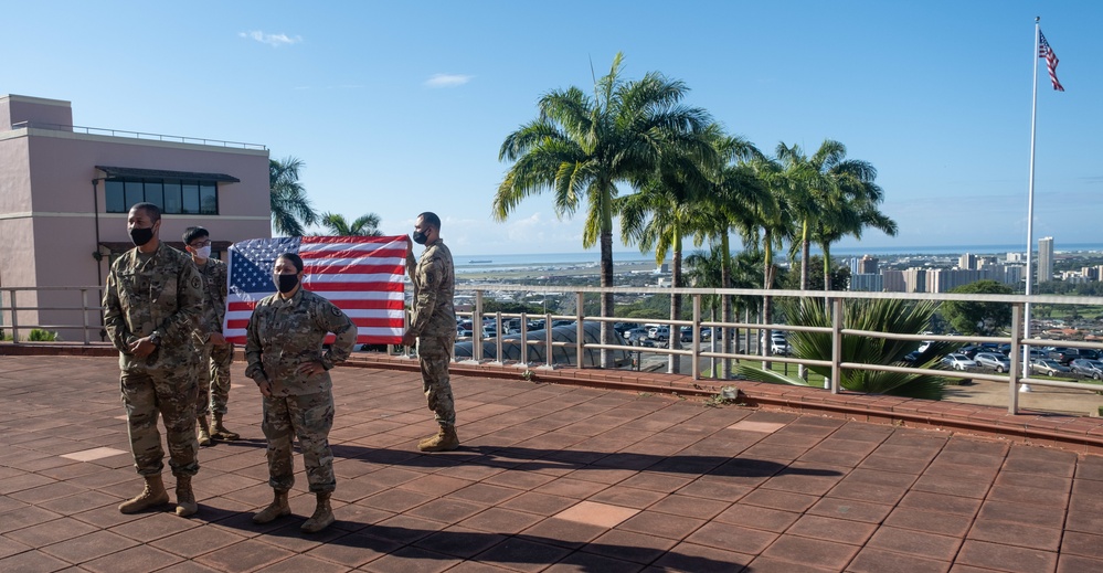 Staff Sgt. Lynn T. Forth Jr. re-enlistment ceremony