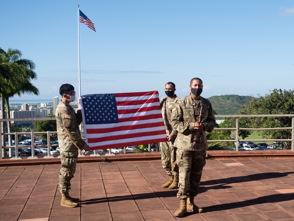 Staff Sgt. Lynn T. Forth Jr. re-enlistment ceremony