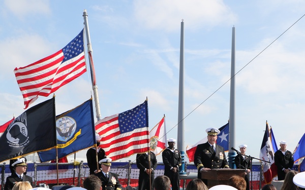 USS STETHEM (DDG 63) Holds Change of Command Ceremony