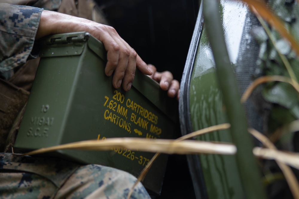 U.S. Marines conduct EAB operations on Ie Shima