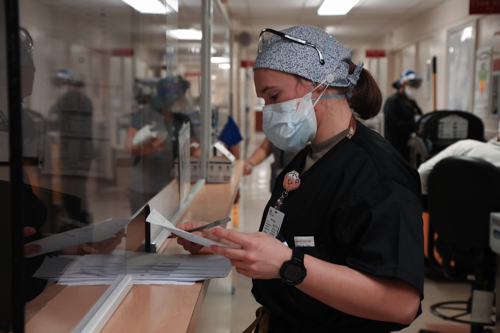 Military Medical Team Supports Health+Hospitals/Coney Island Throughout The Night