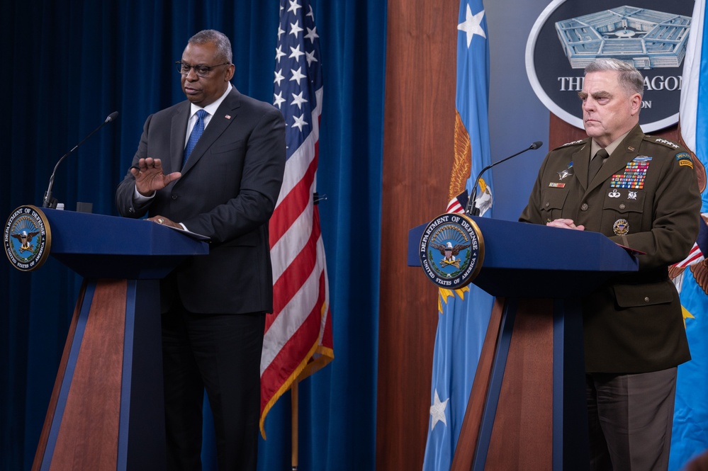 SD and CJCS Press Briefing