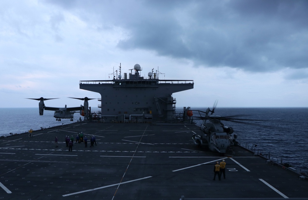 USS Miguel Keith Conducts Flight Deck Operations