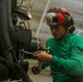 Abraham Lincoln Sailors conduct aircraft maintenance