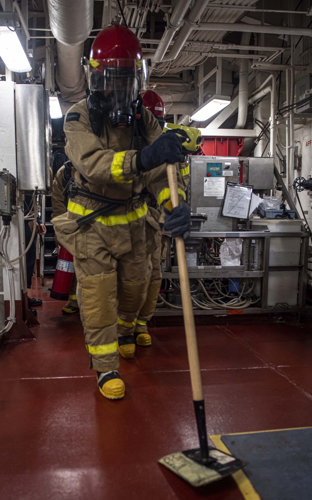 USS America Conducts Damage Contol Drill