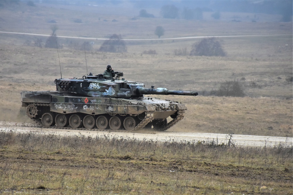 Polans 10th arnoured cavalry brigade on Exercise black Eagle with