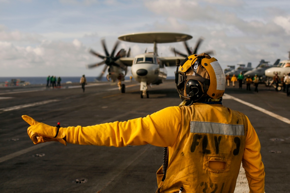 Abraham Lincoln conducts flight operations