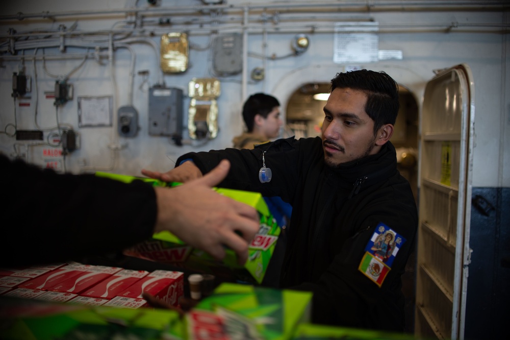 The Harry S. Truman Carrier Strike Group is on a scheduled deployment in the U.S. Sixth Fleet area of operations in support of naval operations to maintain maritime stability and security.