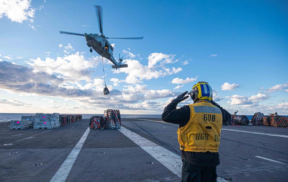 The Harry S. Truman Carrier Strike Group is on a scheduled deployment in the U.S. Sixth Fleet area of operations in support of naval operations to maintain maritime stability and security.