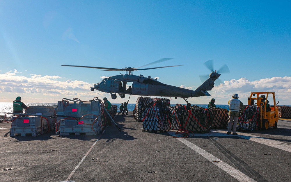 The Harry S. Truman Carrier Strike Group is on a scheduled deployment in the U.S. Sixth Fleet area of operations in support of naval operations to maintain maritime stability and security.