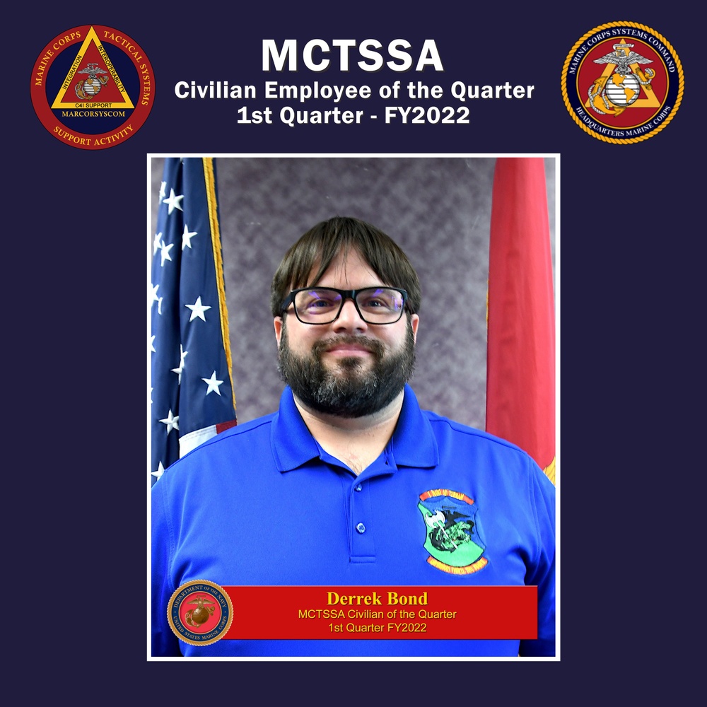 MCTSSA Civilian of the Quarter, 1st Quarter of FY2022