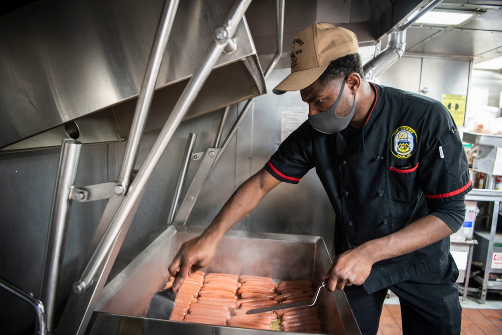 Junior Enlisted Cook For USS Dewey