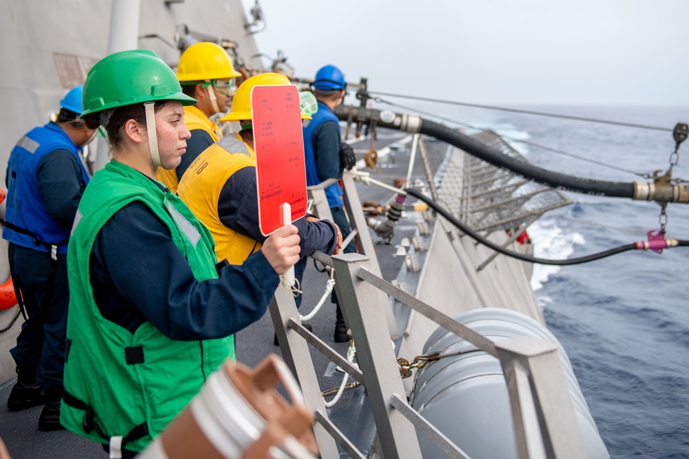USS Charleston Conduct UNREP with USNS John Ericsson