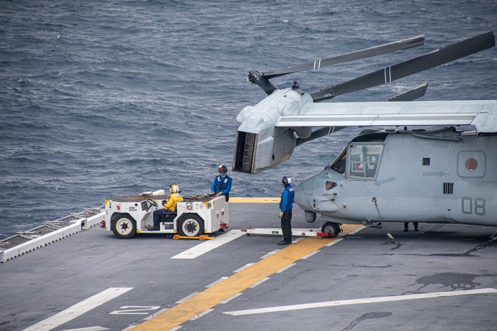 USS America (LHA 6) Conducts Flight Operations