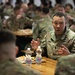 Command Sgt. Maj. Harris talks with junior enlisted Soldiers