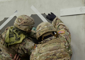 Breach and Clear! 1st Brigade Engineer Battalion Combat Engineers train urban breaching at NSTA