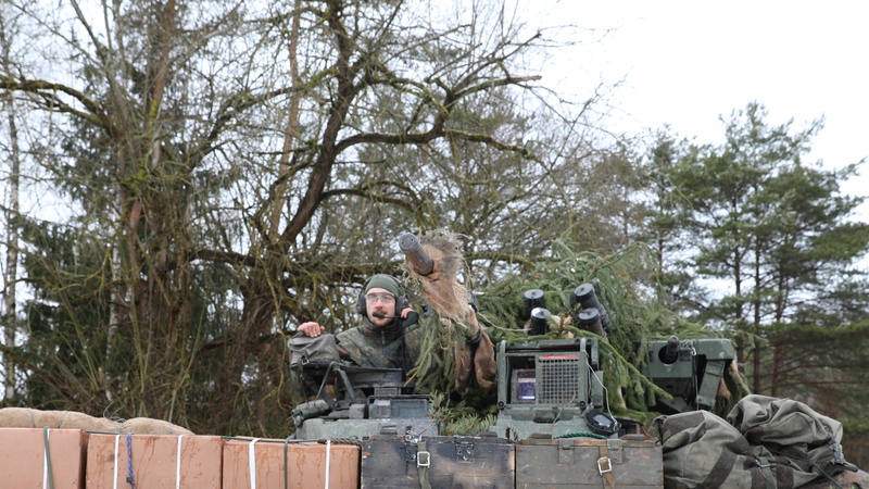 German armored unit combines with OPFOR at Allied Spirit 22