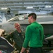 Abraham Lincoln Sailors conduct aircraft maintenance