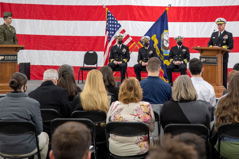 Purdue University NROTC change of command